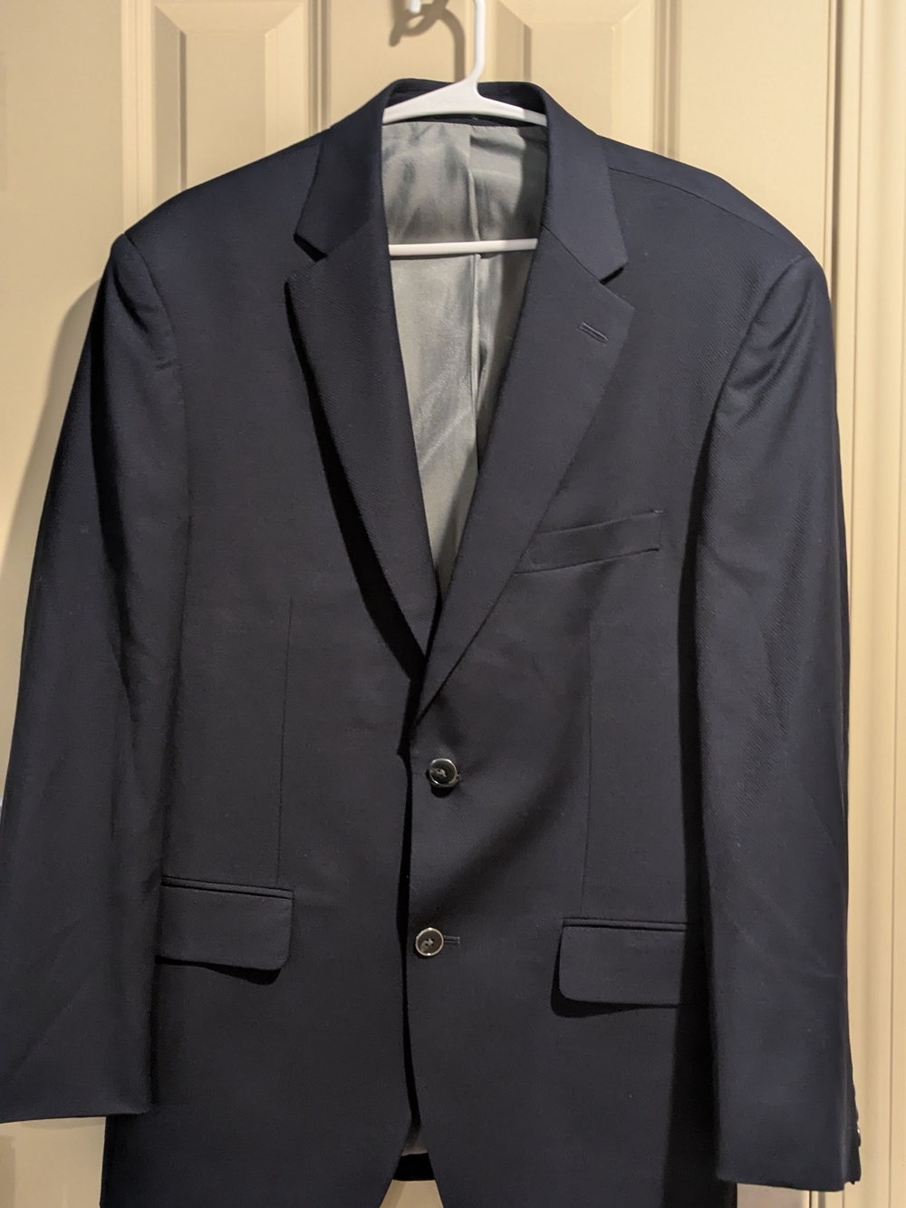 Pronto Uomo Men's Navy Blazer Sport Coat Single Button Notch Lapel Est 1971